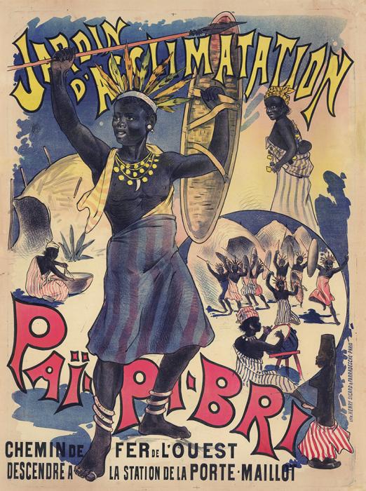 « Jardin d’acclimatation, Paï-Pi-Bri », affiche signée Henry Sicard [Paris], 1890.