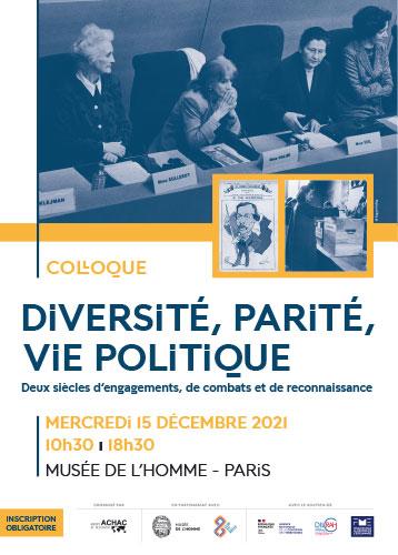 Colloque Diversité, parité, vie politique Par le Groupe de recherche Achac