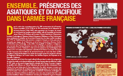 Près de trois siècles de présences asiatiques et du Pacifique dans l’armée française (1737-2014)