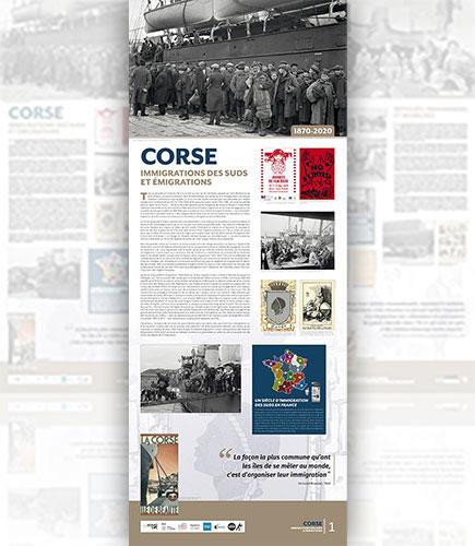Présentation de l’exposition Corse. Immigrations des Suds et émigrations par le Groupe de recherche Achac