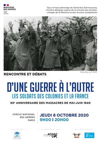 D'une guerre à l'autre : les soldats des colonies et la France.  par le Groupe de recherche Achac