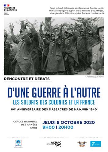 D'une guerre à l'autre : les soldats des colonies et la France. par le Groupe de recherche Achac